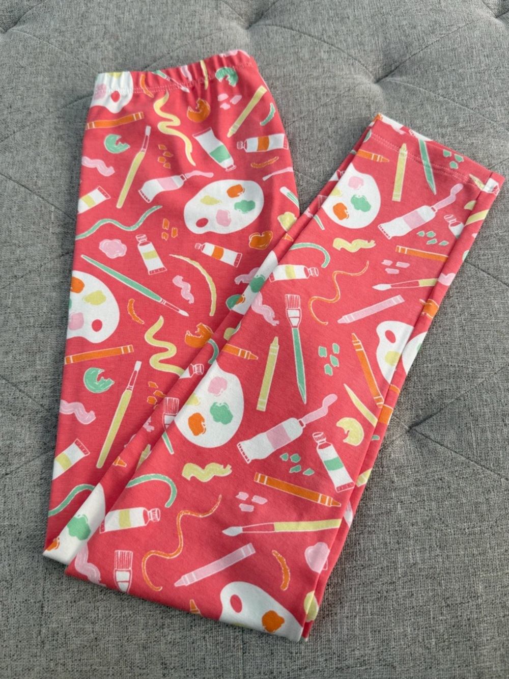 NWOT WINTER WATER FACTORY ARTIST LEGGINGS, PAINTING PALLETE GIRLS SIZE 10